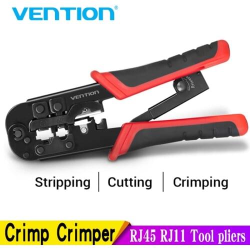 Vention RJ45 Crimping Tool RJ45 Network Cutting Tools 8P RJ45 Crimper Cutter Stripper Plier for Modular RJ12 RJ11 Crimp Crimper