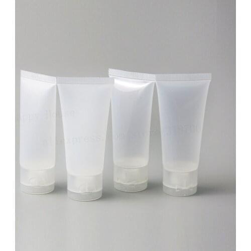 50pcs/lot 15ml Frost Clear Plastic Empty Container Cosmetic Cream Lotion Hand Tube 15g Mildy Wash Soft Tube Packaging