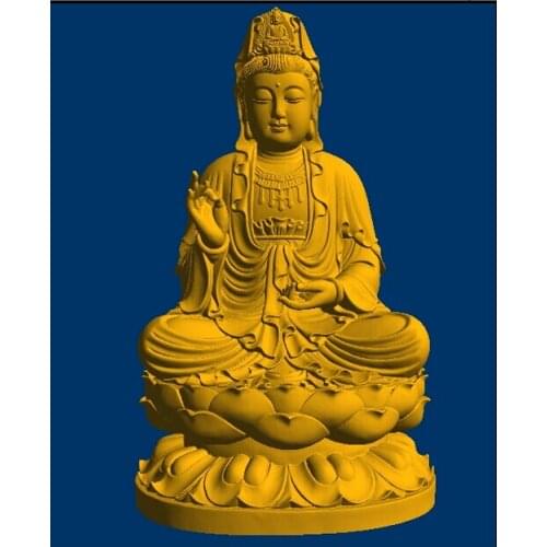 3d relief stl model for cnc artcam 3d models Goddess Of Mercy_10