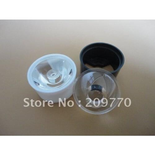 LED lens With stent 24MM Smooth surface 15 degrees Condenser lens ,1W 3W 5W LENS