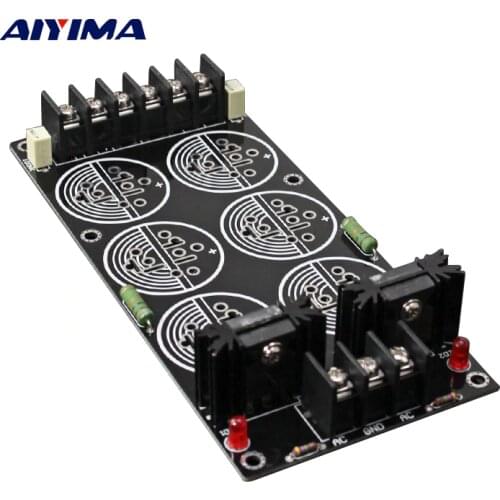 AIYIMA 120A Rectifier Filter Power Supply Board Solder Schottky 35MM 6 Capacitances Rectification Amplifier DIY