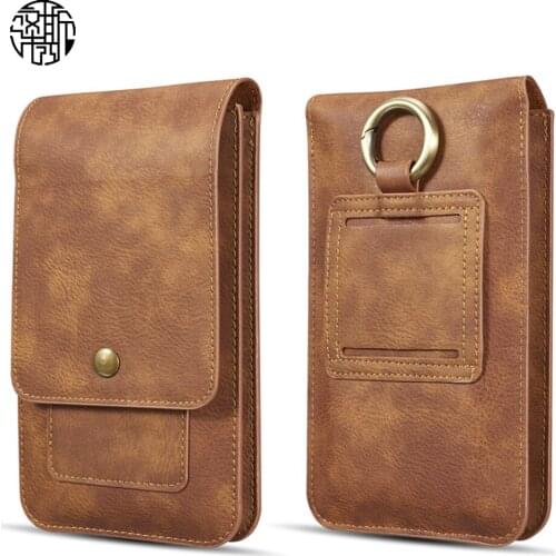 Zenos New Arrival Multifunction Leather Belt Phone Bag Credit Card Holder Wallet Cell Phone Bag For Unisex