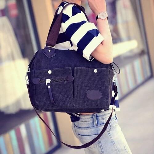 Bag womens handbags womens famous brand Europe and the United States trend shoulder bag large capacity canvas bag