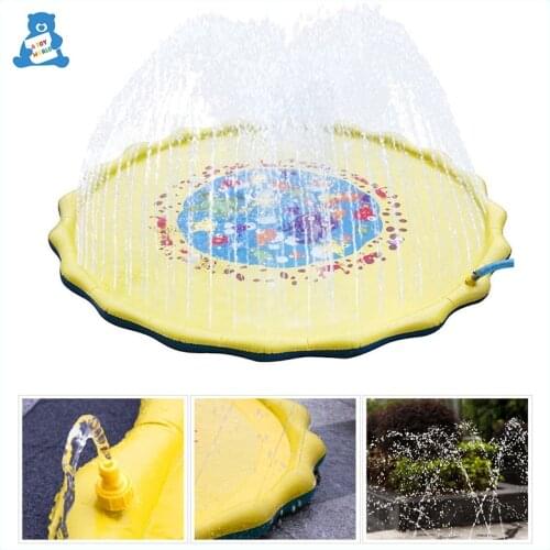 170cm Summer Sand Beach Outdoor Toy Inflatable Swimming Mattress Outdoor Games Baby Play Mat Garden Lawn Sprinkler Baby Bath Toy