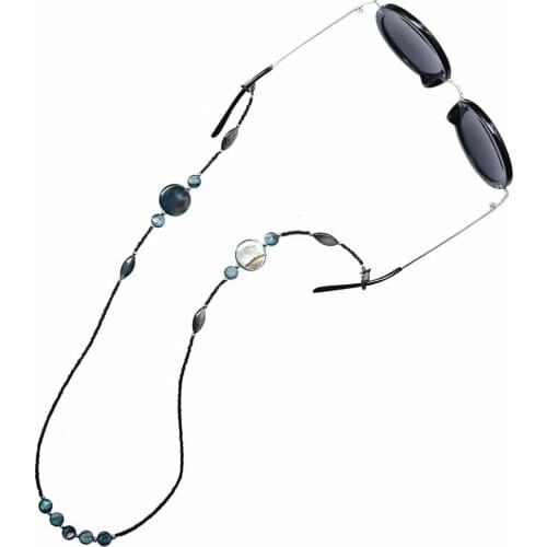 2 Pieces Charming Beads Chain Lanyard Reading Spectacles Eyeglass Glasses Ratainer Holder