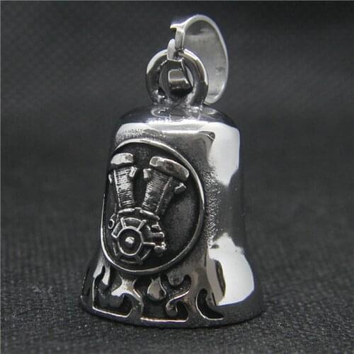 2020 Personal Design Motor Biker Engine Bell Pendant 316 Stainless Steel Fashion Bell Pendant