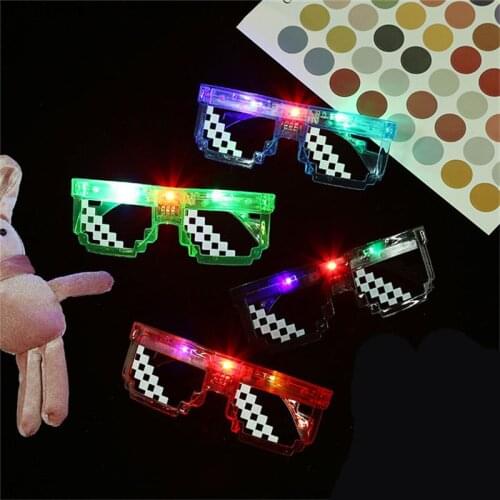 Light Up Flashing LED Glasses Eyewear Luminous Glowing Night Club Bar Shows Holliday Festival Christmas Supply
