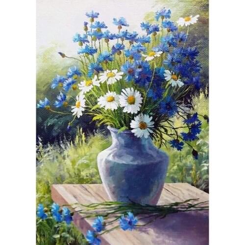 Daisy Flowers 5D Full Square Round Drill Diamond Paintings Adult DIY Embroidery Resin Cross Stitch Handicraft Gift Friends Decor