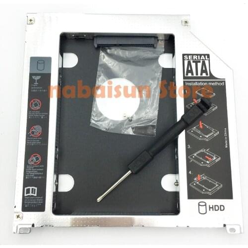 Eunaimee 9.5 mm Aluminum HDD Caddy SATA 3.0 2nd 9.5mm SSD Case drive a solid caddy for Macbook Pro 13" 15" 17" Super Drive