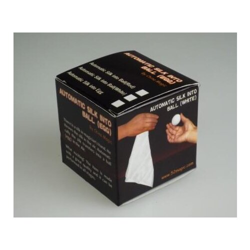 Automatic Silk Into Ball (New) - White or Red - Magic Trick,Accessories,Stage Magic Props,Close Up,Mentalism,Magia Toys Classic