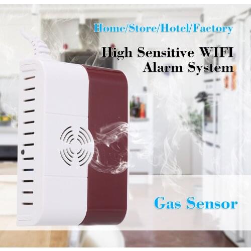 Wireless Independent GAS Detector Alarm Wireless Digital LED Display Natural Leak Combustible Gas Detector For Home Alarm System