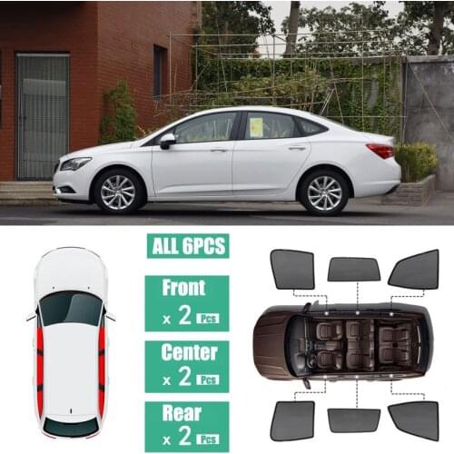 Side Windows Magnetic Sun Shade UV Protection Ray Blocking Mesh Visor Fit For Buick Verano 2016-2018