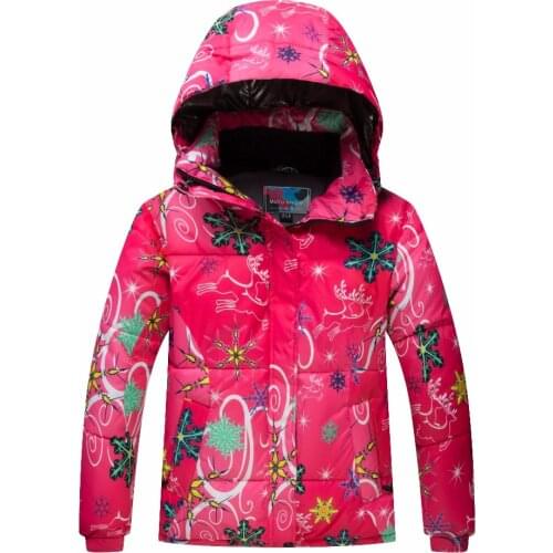Kids Ski Jacket Winter Children Windproof Waterproof Super Warm Ski Clothes Girls Snow Coat -30 Winter Snowboard Jacket Brands