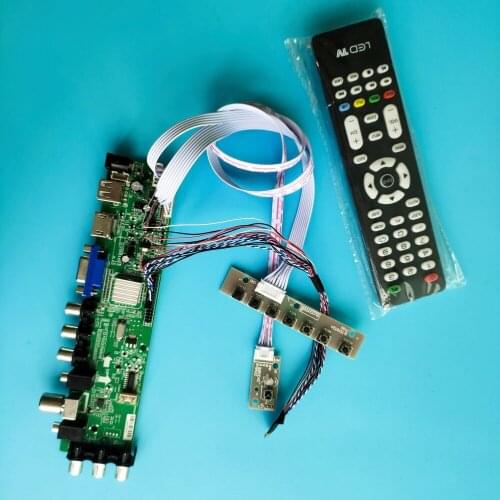Kit For LP156WH2-TLRB/G1/AD/B1/F1 controller board digital Signal 40pin HDMI VGA AV LED USB TV 1366X768 remote DVB-T DVB-T2