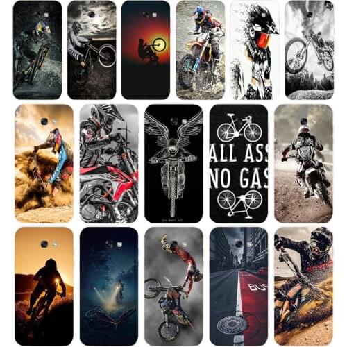 12 Amazing mountain bike Bicycle Soft Silicone Tpu Cover phone Case for Samsung Galaxy A5 2015 2016 A7 2017 A8 Plus A9 2018 A80