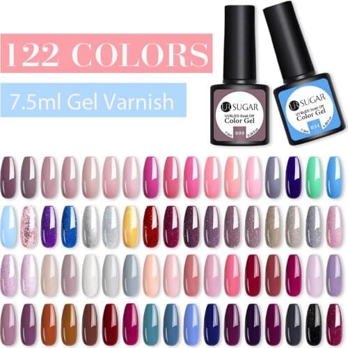 UR SUGAR 122 Color Nail Gel Polish Set UV Varnish Semi Permanent Soak Off Gel Varnish Nail Art Kit for Manicures Gel Polish Kit