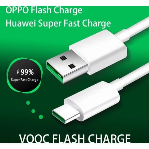 Original USB Type C Cable For OPPO Reno K5 K3 Find X A11 R17 VOOC Flash Charger Cable Super Flash Charging Type C Charger Wire