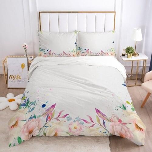 3D Flower Design Duvet Cover Set Bedding Sets Quilt Covers and Pillow cases King Queen Double Single Size Bedclothes