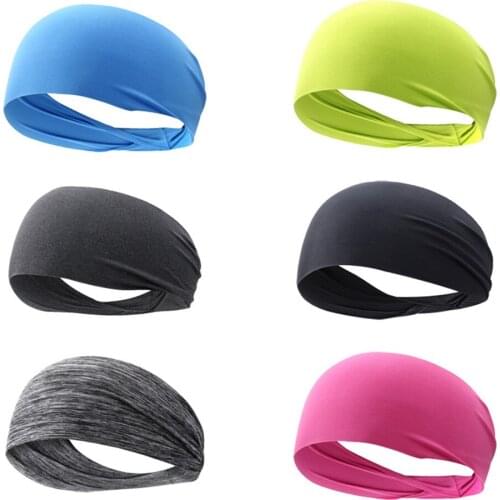Unisex Yoga Headband Men Women Breathable Fitness Quick Drying Elastic Hair Sweat Band Sports for Outdoor Running Cycling New