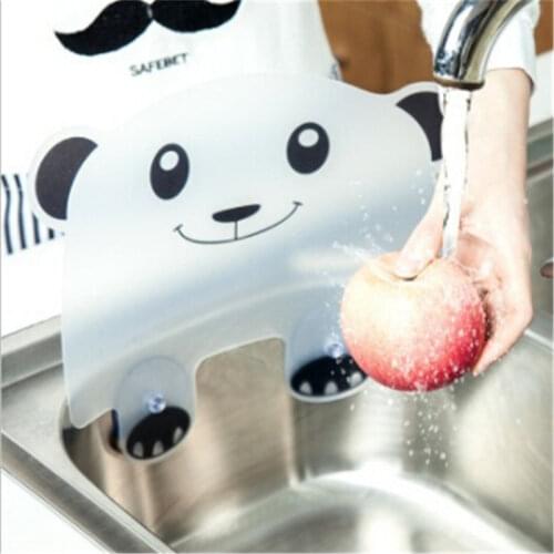 Cute Panda Water Splash Guard Baffle Board Hot Sale Sucker Water Baffle Plate Wash Basin Baffle Sink Board Kitchen Tool