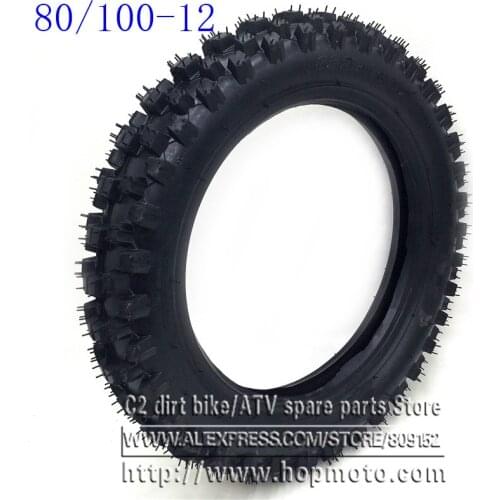 80/100-12 Rear Wheel Tire Out Tyre 12inch deep teeth Dirt Pit Bike Off Road Motorcycle Use Guang Li