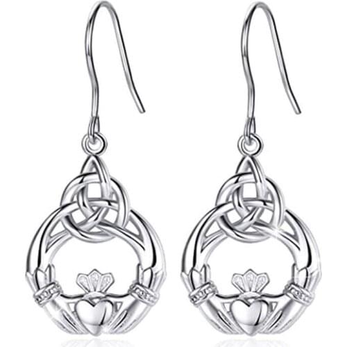 Sipuris Celtics Knot Earrings for Women Fashion Gothic Wicca Viking Dangle Earrings Fashion Boho Cool Amulet Jewelry