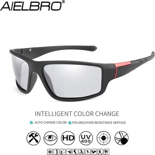 Photochromic Sunglasses Men Polarized Driving Chameleon Glasses Women Change Color SunGlasses Day Night Vision Driving Eyewear