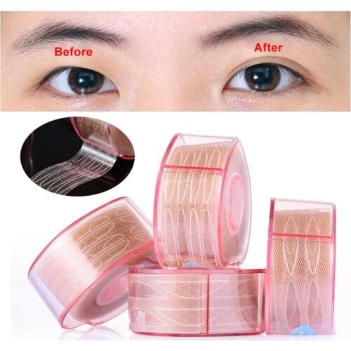 Hot Ultra Invisible Eyelid sticker Lace Fiber Eyelid Lifting Tape Natural Waterproof Sweatproof Eye Eyelid Sticker Eye Beauty