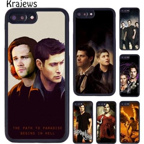 Krajews SUPERNATURAL SAM DEAN CASTIEL WINCHESTER Phone Case For iPhone X XR XS 11 12 Pro MAX 5 6 7 8 Plus Samsung S8 S9 S10