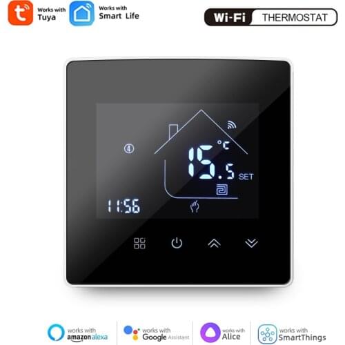 AllbeAI Tuya WiFi Thermostat,Electric Floor/Water Heating/Water Gas Boiler Temperature Controller For Google Assistant/Alexa