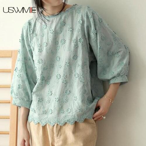 USWMIE Blouses With Sleeves