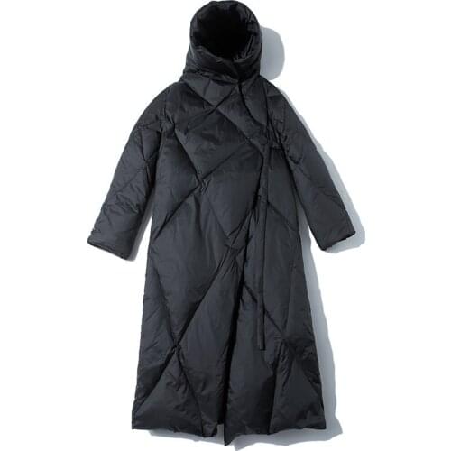 Womens Jacket 10% Feather 90% White Duck Down Coat Winter Korean Vintage Thick Warm Tops Doudoune Femme Hiver ZT5044