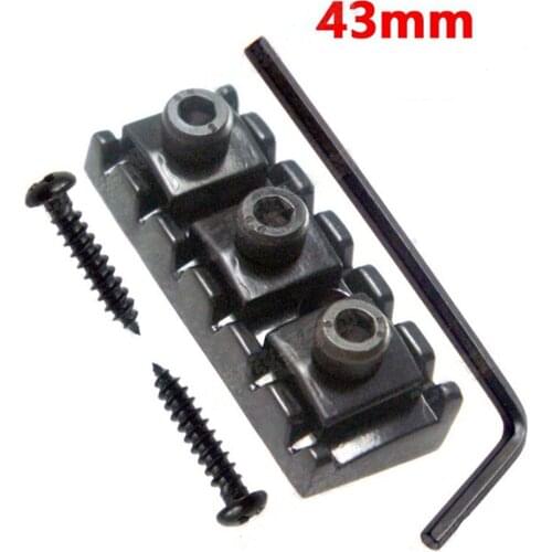 10Pcs Black Electric Guitar String Locking Nuts For Tremolo Bridge. 43mm guitar accessories parts Musical instrument
