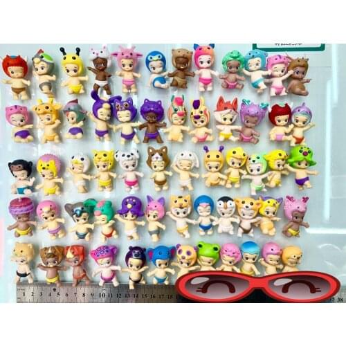 10pcs/ a lot 4-6cm Plastic Kewpie Cute Doll Desk Decoration Play House Toy E050901