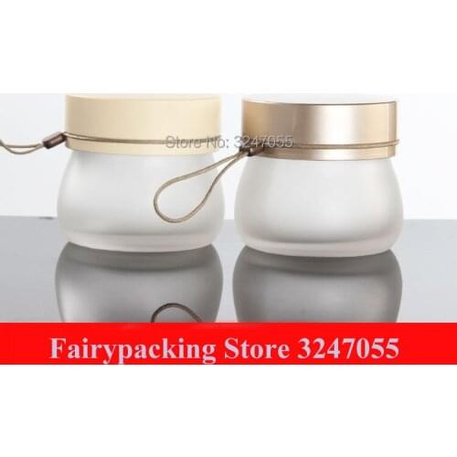 100ml/g Empty Cosmetic Facial/Eye Cream Refillable Glass Container, Large Beauty Mask Storage Vials, Glass Medicine Ointment Jar