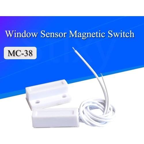 5pair /lot MC-38 Wired Door Window Sensor Magnetic Switch Home Alarm System Detector Reed Switch