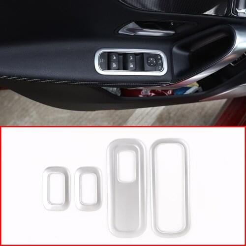 ABS Chrome For Mercedes benz A Class W177 2019 Car Window Button Frame Trim Accessories