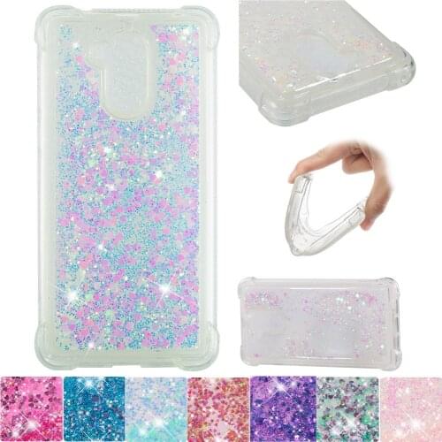 For Huawei Honor 6C Bumper Case Nova Smart P9 Lite Smart Cute Glitter Liquid Cover DIG-L21HN DIG-L21 DIG L21 L21HN Soft Cases