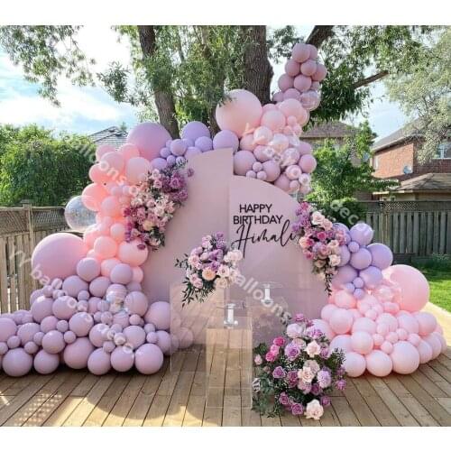Baby Shower Macaron Pink Purple Balloon Set Arch Garland Kit Wedding Birthday Anniversary DIY Balloons Party Decoration Globos