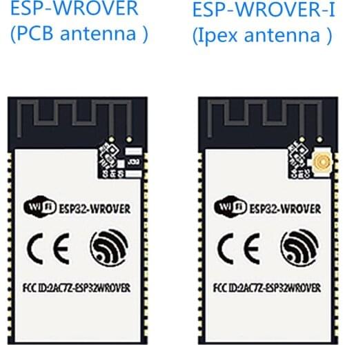 ESP32-WROVER ESP32-WROVER-I WiFi-BT-BLE MCU ESP32 Module 4MB SPI flash 8MB PSRAM PCB antenna / IPEX antenna Espressif Original