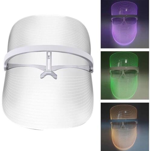 7 Color Photon LED Light Facial Mask Skin Rejuvenation Wrinkle Removal Beauty Device Light Skin Care LED Face Mask Acne Removal