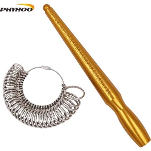 Ring measuring tool ring sizer ring mandrel ring stick HK Size 1-33 Finger size jewelry making tool