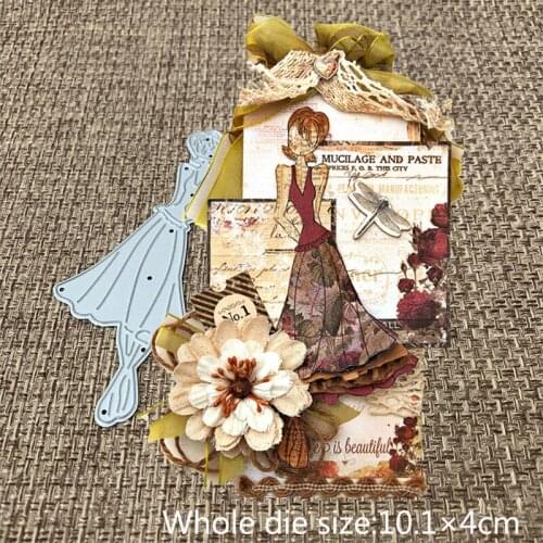 XLDesign Craft Metal Cutting Dies cut die lovely Hip vest dress girl Scrapbooking Album Paper Card Craft Embossing Die Cuts