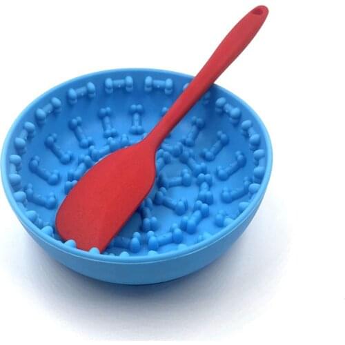 Dog Bowl Slow Food Pet Products Healthy Diet Anti Choking Silicone Bath Distraction Slow Food Lick Mat with Suction Cup