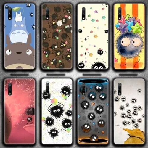 My Neighbor Totoro Susuwatari Phone Case For Huawei Nova 6se 7 7pro 7se honor 7A 8A 7C 9C Play