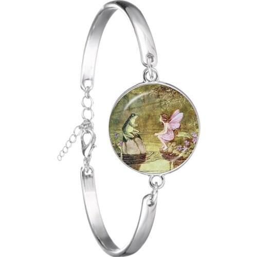 New Arrival Kids Spring Summer Cute Frog Fairy Tale Jewelry Fashion Accessories Fairy Bracelet Bangle Jewelry For Girls Gift