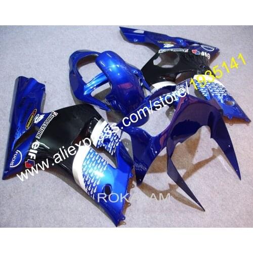 New Design For Kawasaki Fairings Kit Ninja ZX6R 2003 2004 ZX 6R 03 04 Fashion Cowling 636 ZX-6R (Injection molding)