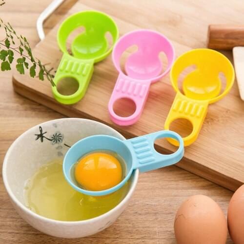 New Practical Kitchen Tool Egg Tools Candy Color Egg Dividers/Mini Plastic Egg White Separator