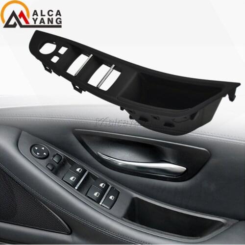 Right Hand Drive RHD For BMW 5 series F10 F11 Gray Beige Black Car Interior Door Armrest Handle Inner Panel Pull Trim Cover