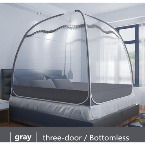 Anti-mosquito Cover Net Mosquito Net Bed Bracket Type Yurt Mosquito Net 1.5 Meters Baby Child Anti-fall Eencryption 1.2m1.8 Bed